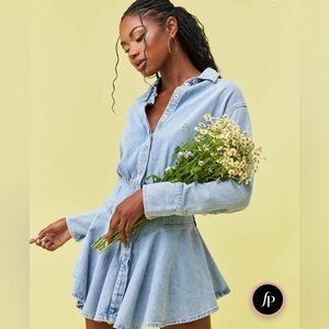 Mon Renn X Anthropologie/Denim Mini Dress